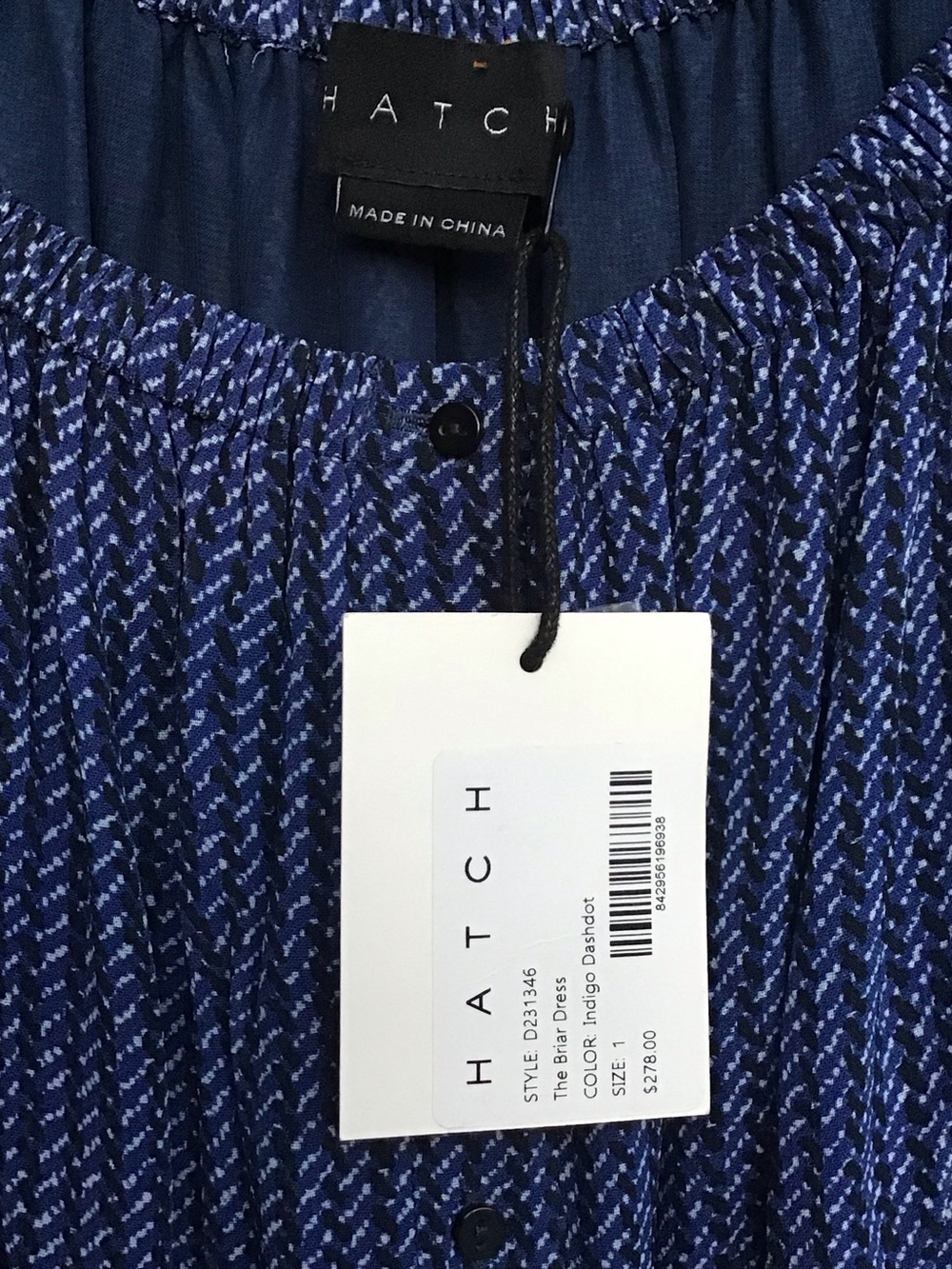 Hatch The Briar Dress in Indigo Dashdot NWT - Picture 14 of 16